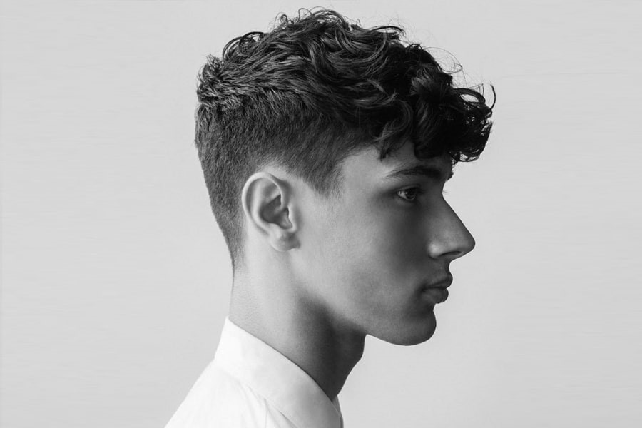 quiff göndör férfi haj